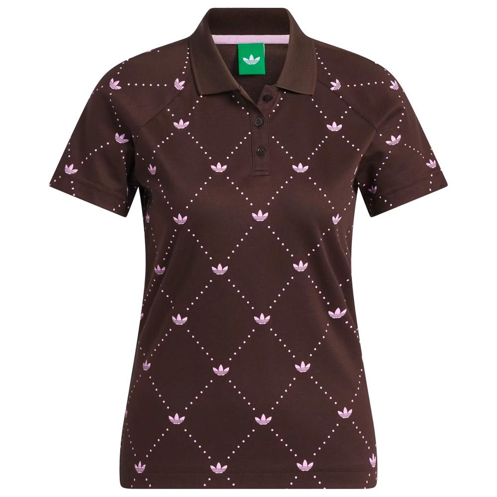 adidas Originals Damen Polohemd Braun L - Monsieurgolf.de
