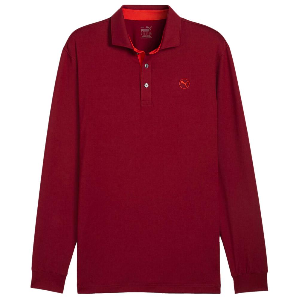 Cloudspun Ls Midweight Polo Intense Red Redmazing - S