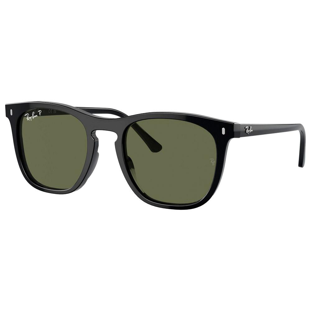 Ray Ban - RB2210 Polished Black Polar Green - 53 - Lunettes de soleil