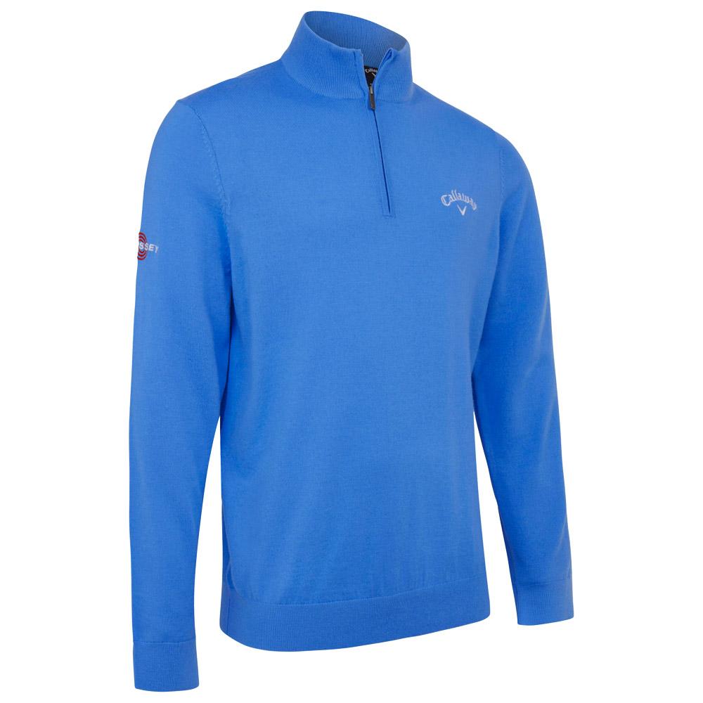 Pull Callaway Odyssey Chev Homme - Taille UK S - Couleur Marine - Neuf Avec étiquettes - Pour Le Golf
