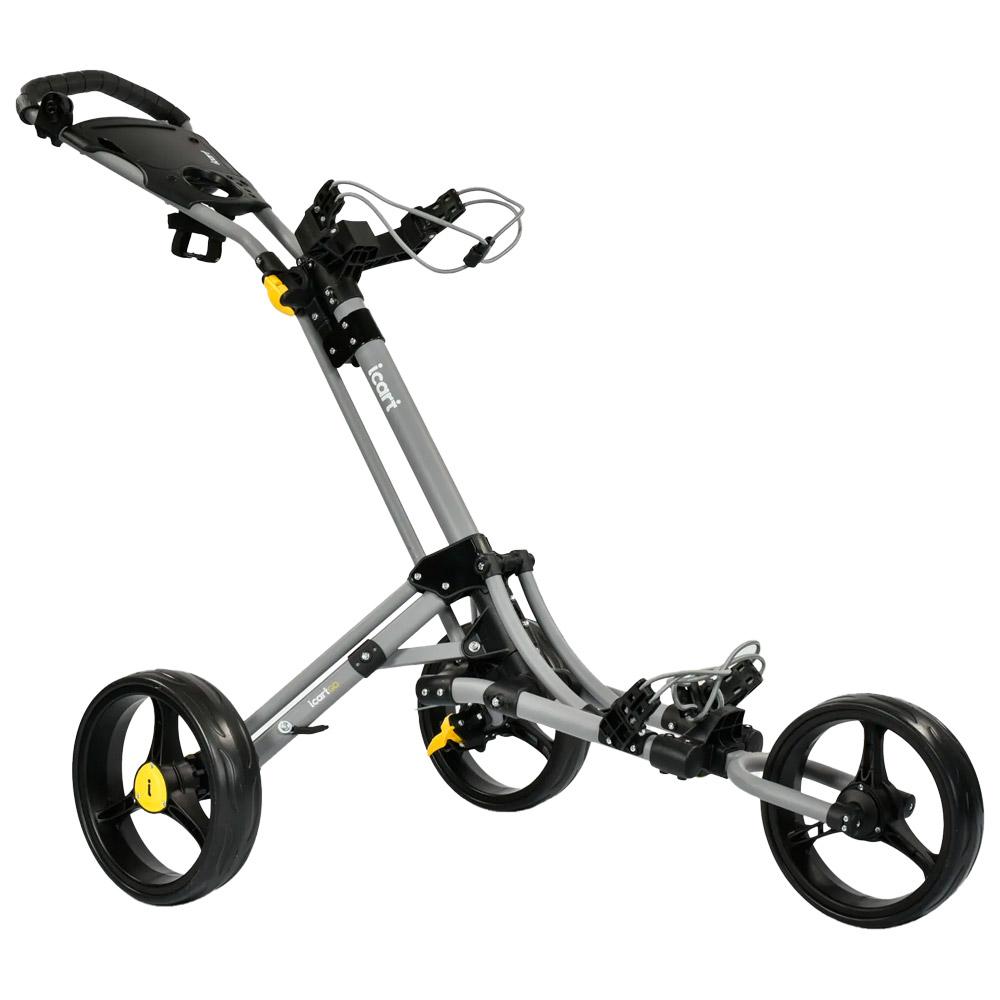 Go - 3 Wheel Push Trolley Grey Black