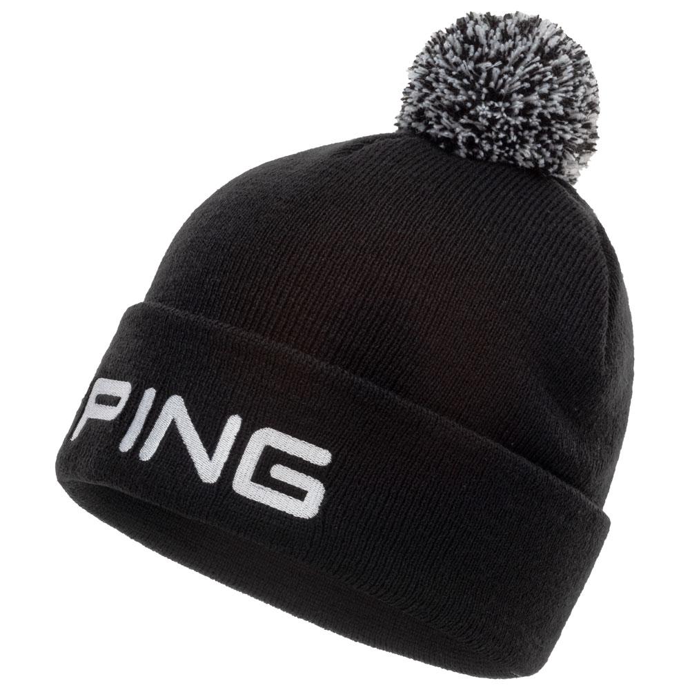 Classic Knit Bobble Black White