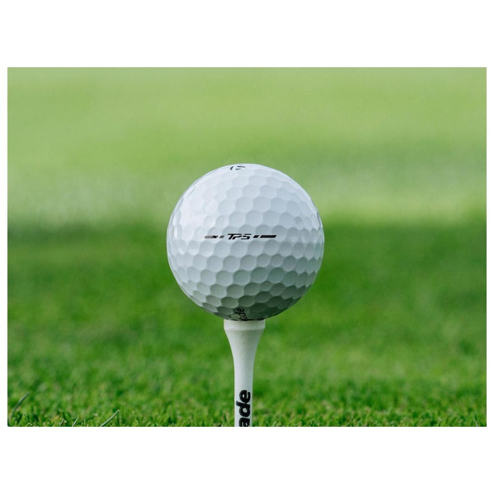 Balles De Golf TaylorMade TP5 - 5 Couches Technologie Tri-Fast - Blanc Taille L