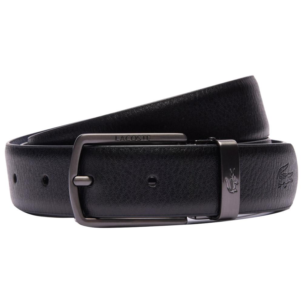 Leather Belt Black Navy - 110