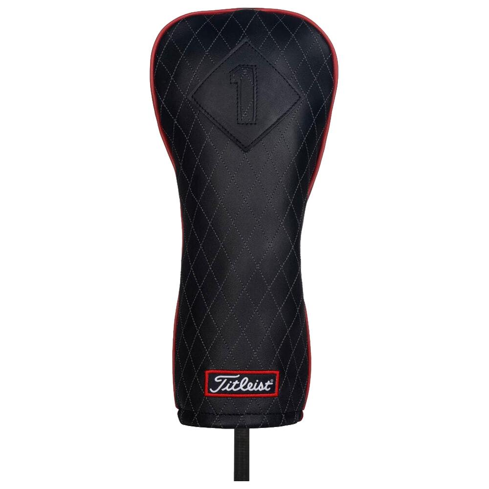 Jet Black Leather Headcover Driver