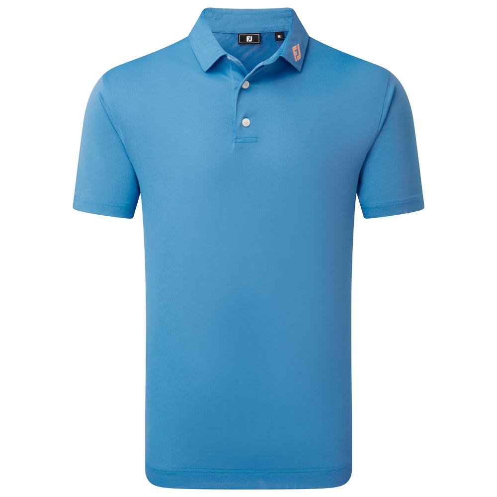 Stretch Pique Solid Riviera Blue - XL
