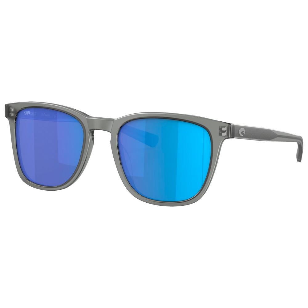 Sullivan Matte Grey Crystal Blue Mirror