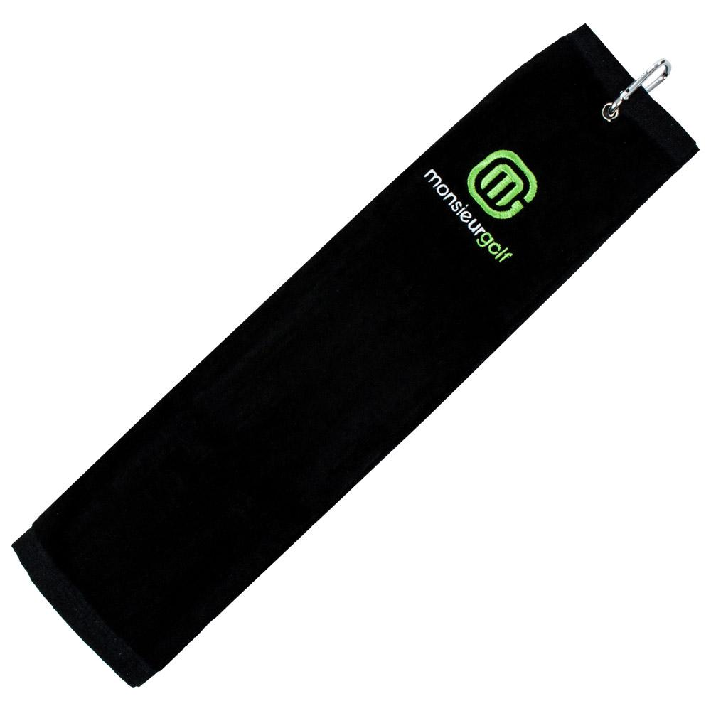 monsieurgolf Handtuch Schwarz - Monsieurgolf.de