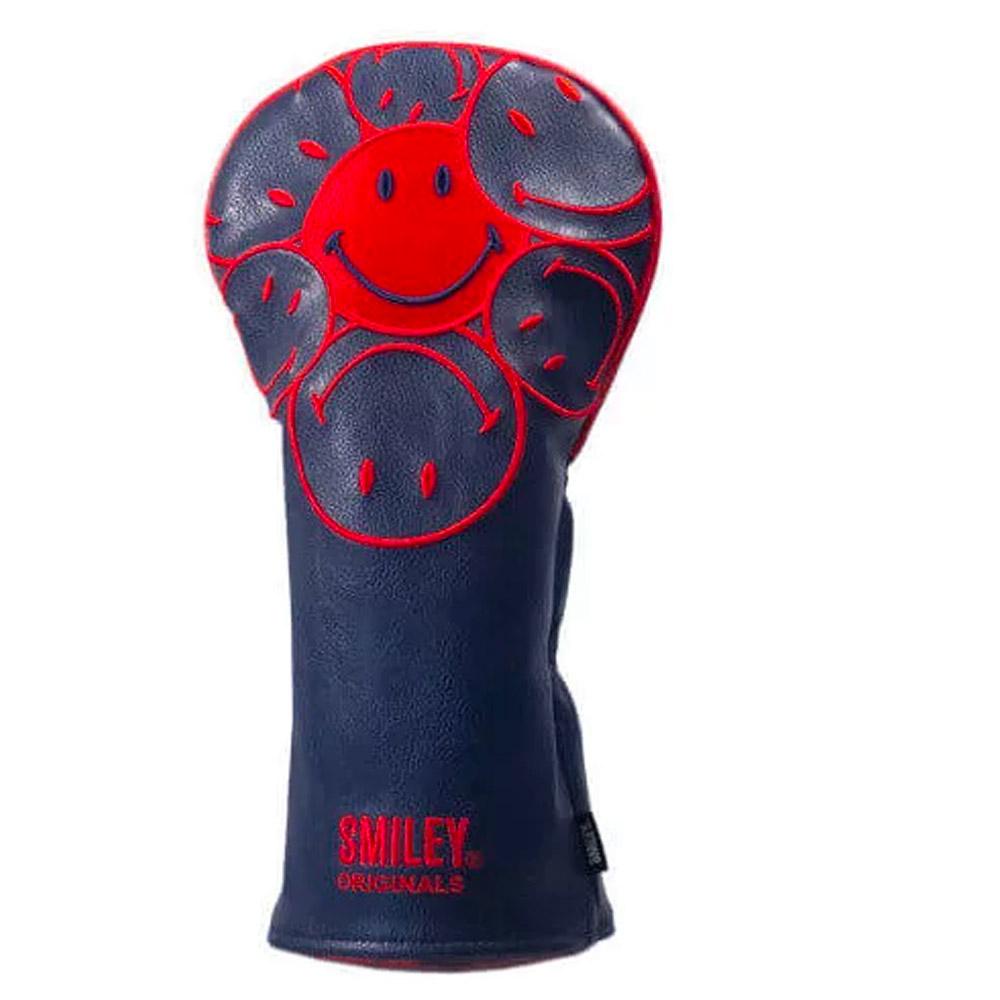 Smiley Schlägerhaube Rot - Monsieurgolf.de