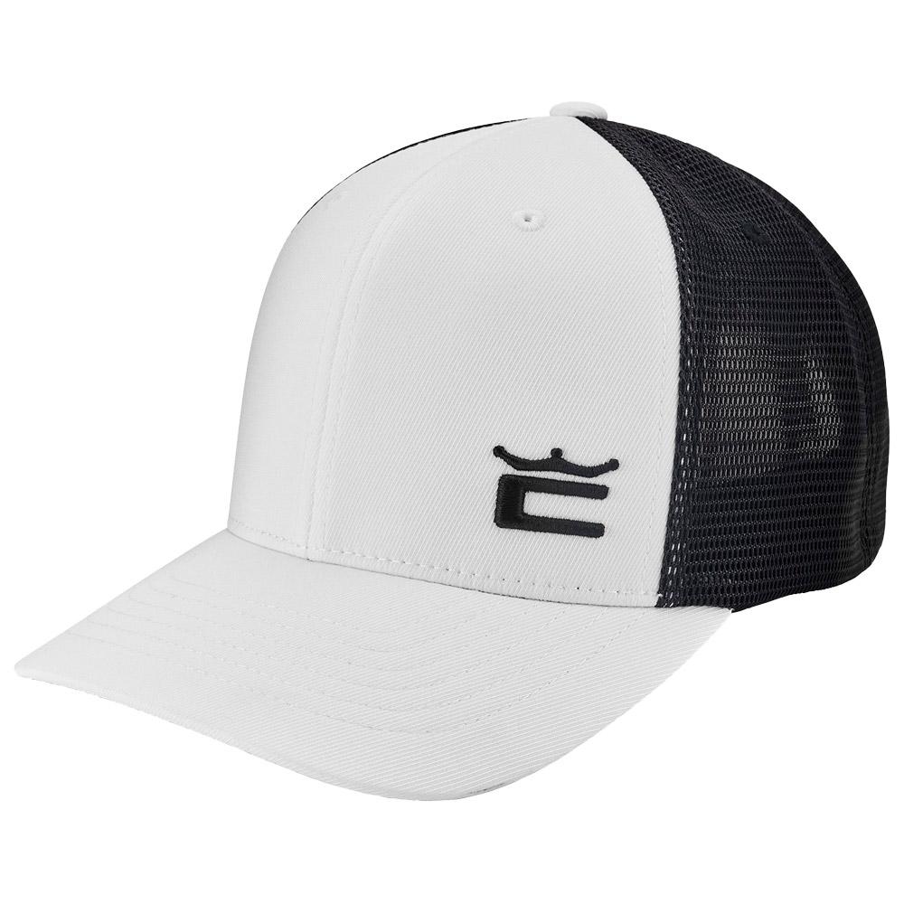 Crown Trucker Cap White Black