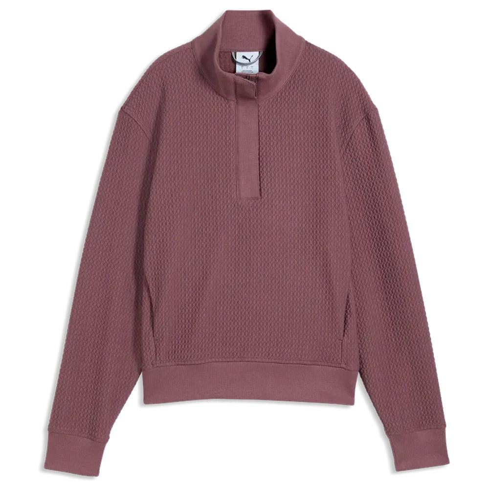 W Boulder 1/2 Zip Rich Cocoa - M