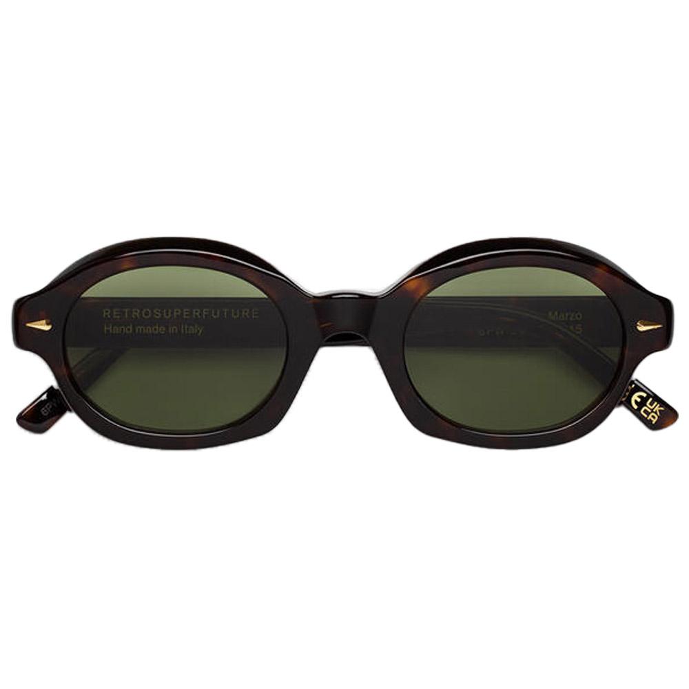 Lunettes de soleil Retro Super Future Marzo Havana Green Eté