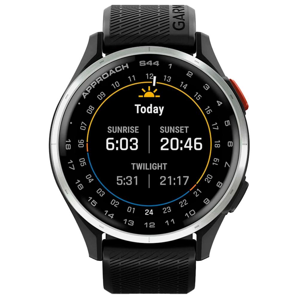 Montre GPS Garmin Approach S44 Silver Black - Eté 2025 | Monsieurgolf
