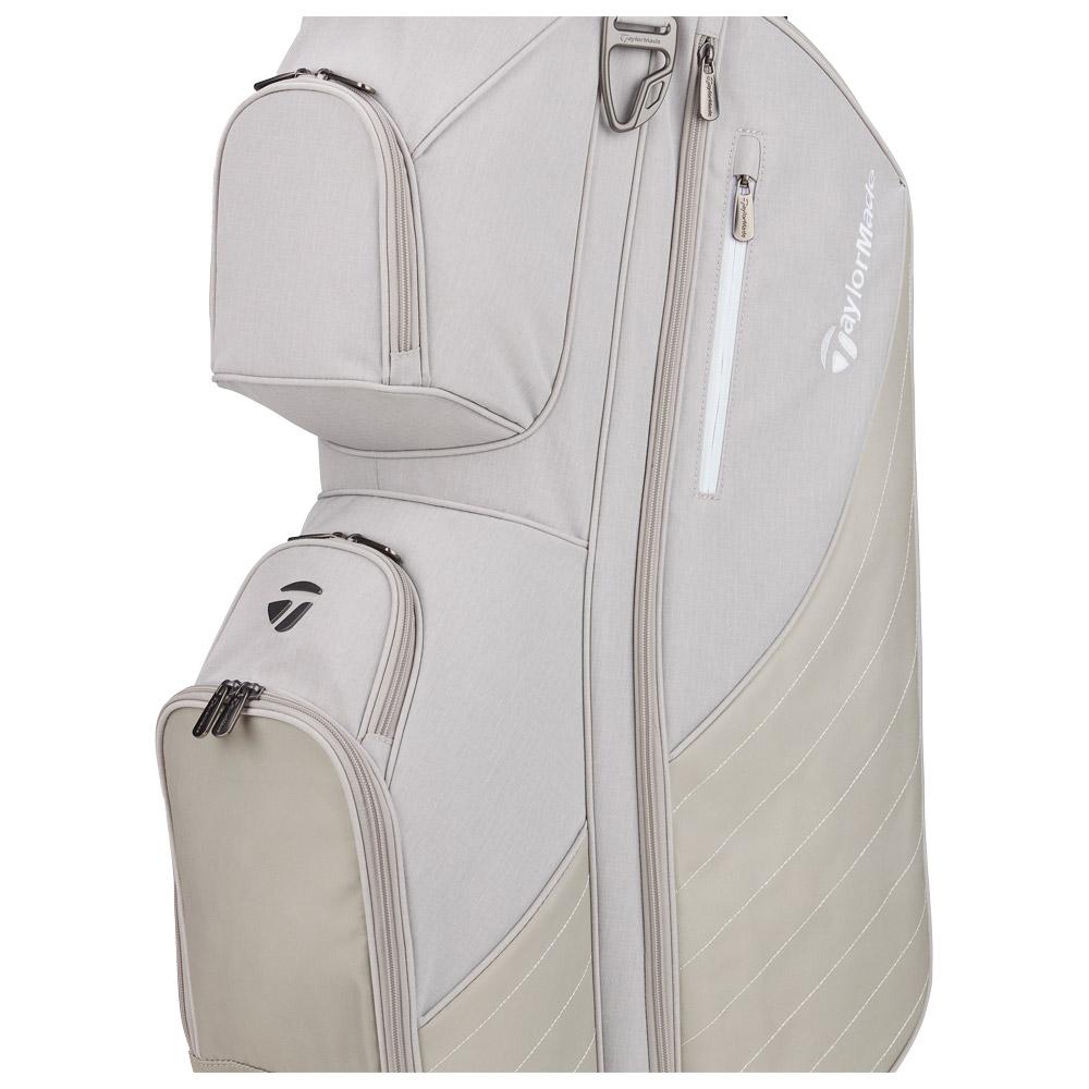Cartbag Komplettsatz Taylormade Kalea Premier Cart Bag Light Grey Sommer 2024 Monsieurgolf