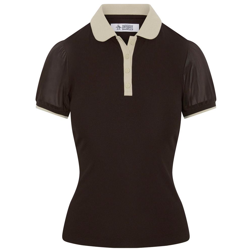 Short Sleeve Lace Chocolate Torte - S