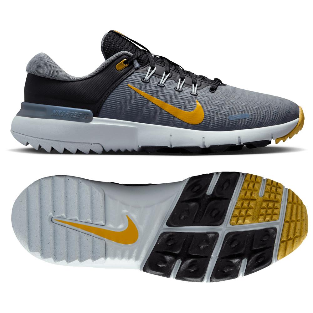 Nike Free Golf Black Infinite Gold Cool Grey - 8
