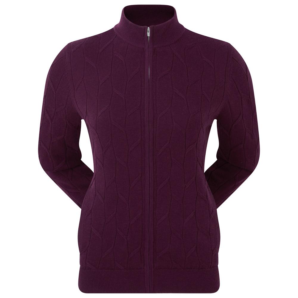 Footjoy Damen Pullover Bordeaux M - Monsieurgolf.de