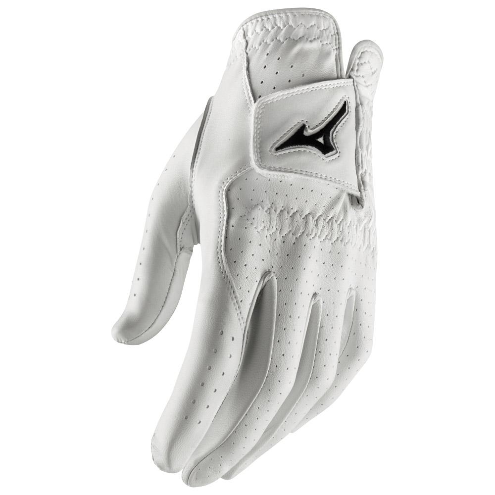 Mizuno Klassischer Lederhandschuh (einzeln) Weiß L - Monsieurgolf.de