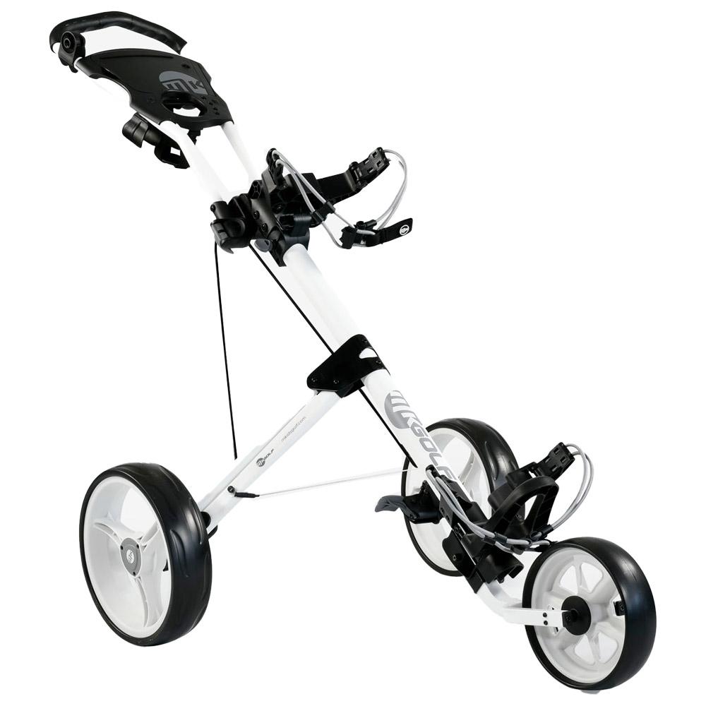 3 Wheel Push Trolley White