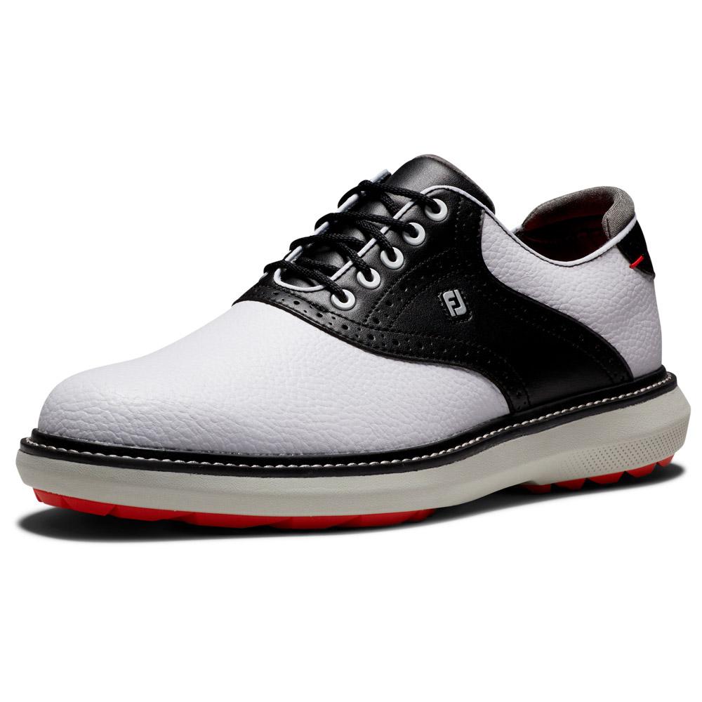 Chaussures De Golf Classiques FootJoy Premiere - Sans Pointes - UK 9/US 10 - Blanc Cuir