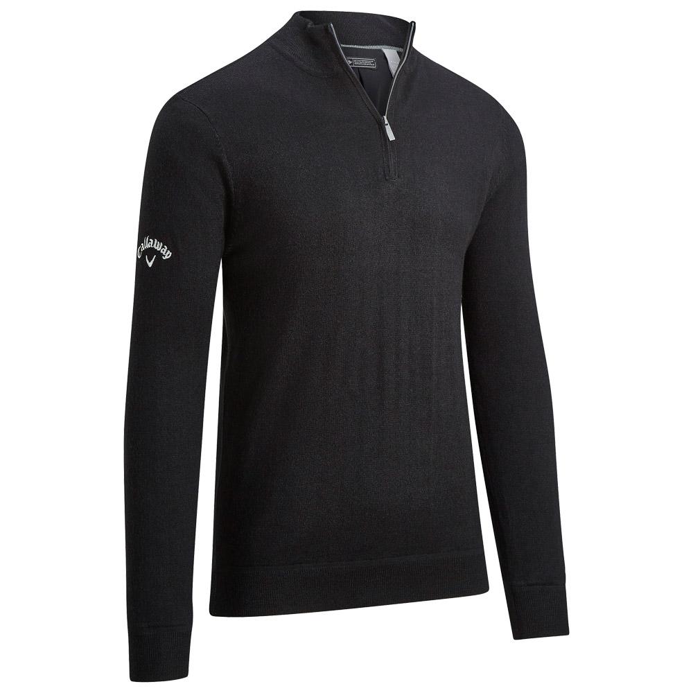 Windstopper 1/4 Zipped Sweater Black Ink - XL