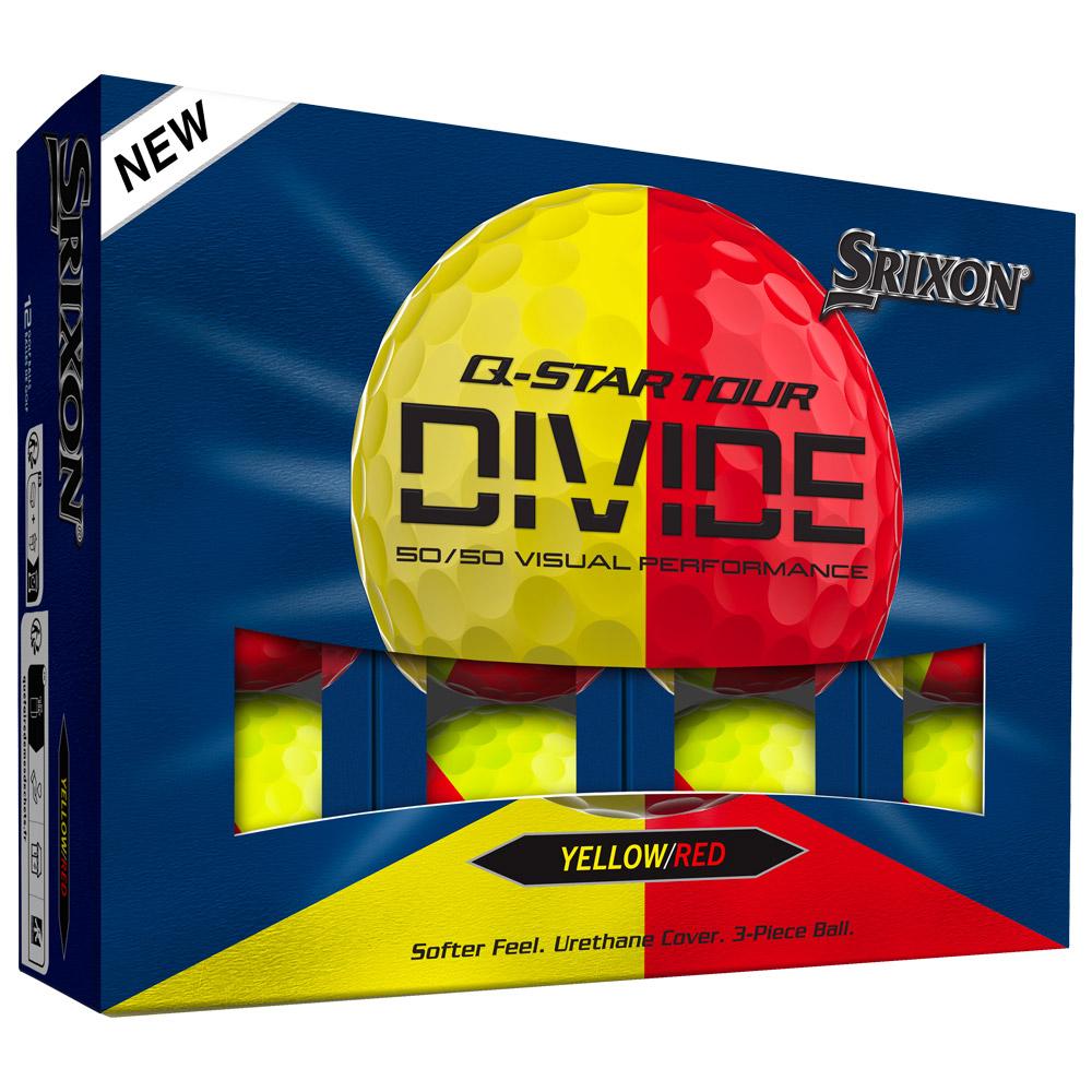 Srixon - Q-Star Tour Divide Yellow Red - Balles neuves