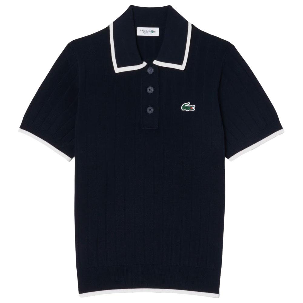 Lacoste Damen Polohemd Blau 40 - Monsieurgolf.de