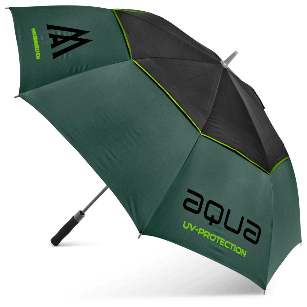 Aqua UV Umbrella Forest Green Black Lime