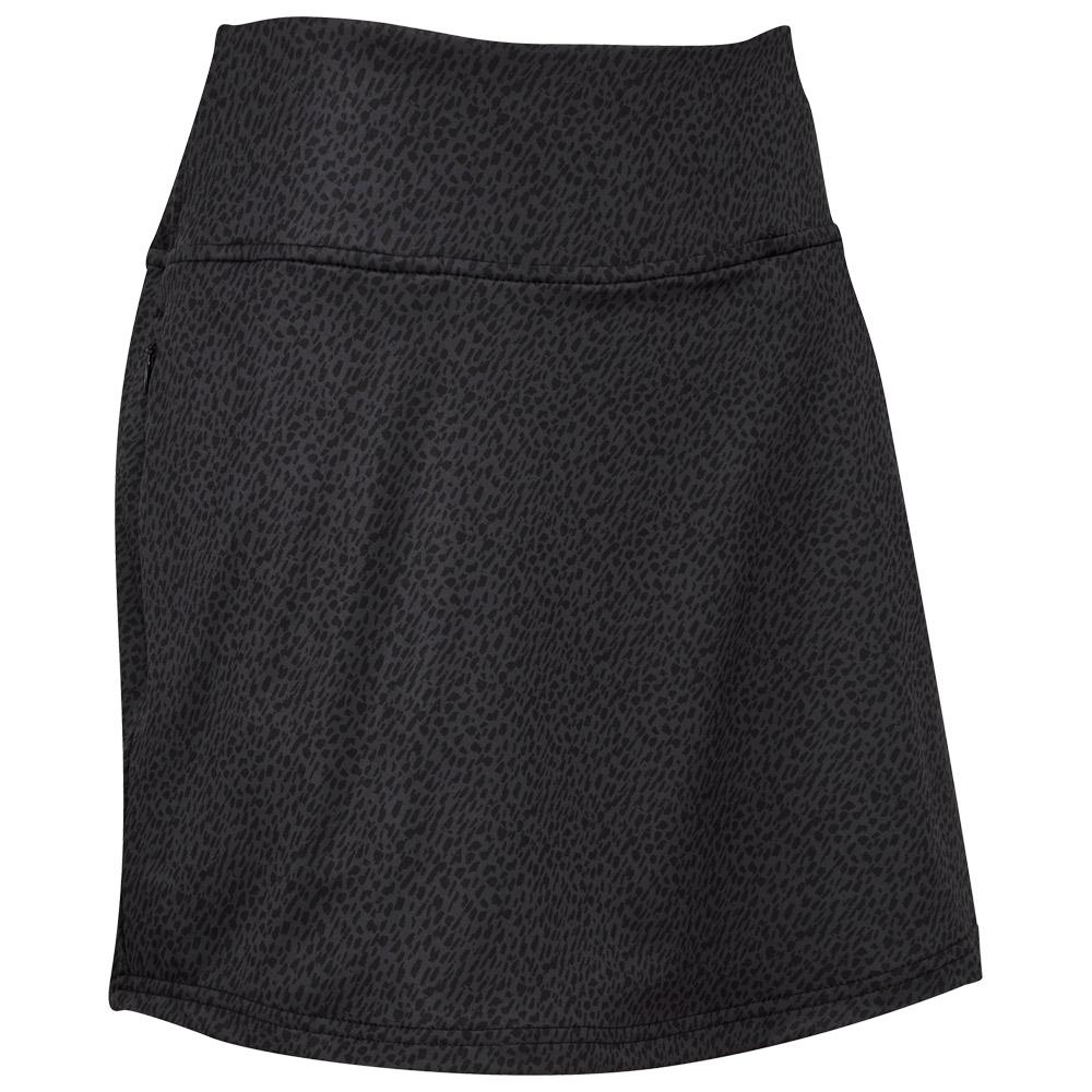 Knit Skort Animal Print Black - L