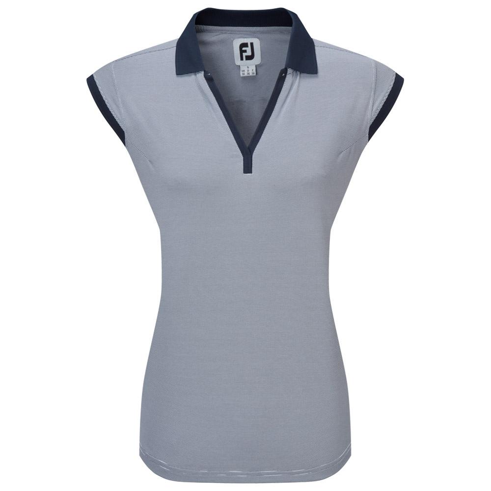 Footjoy Damen Polohemd Blau M - Monsieurgolf.de