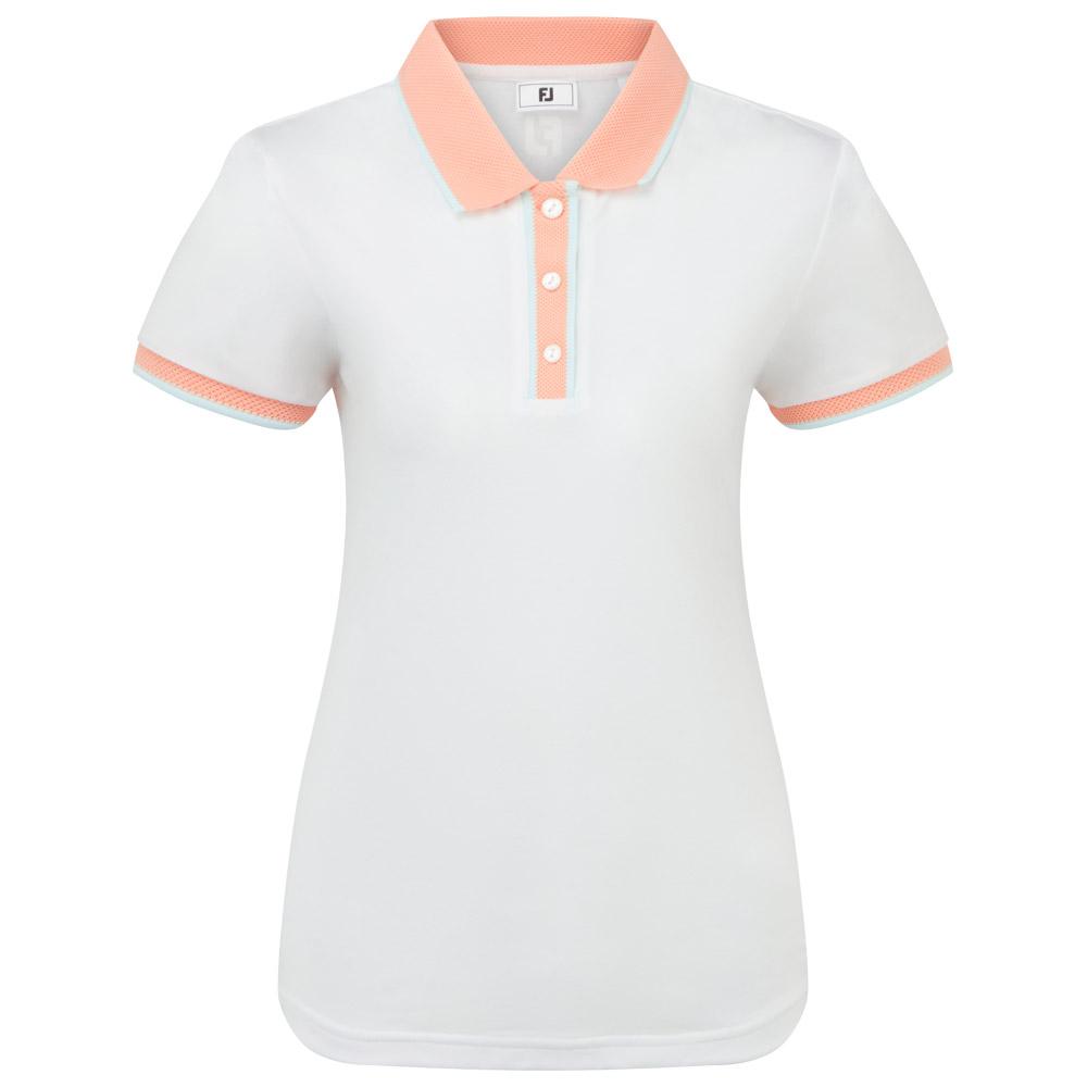 Footjoy Damen Polohemd Weiß S - Monsieurgolf.de
