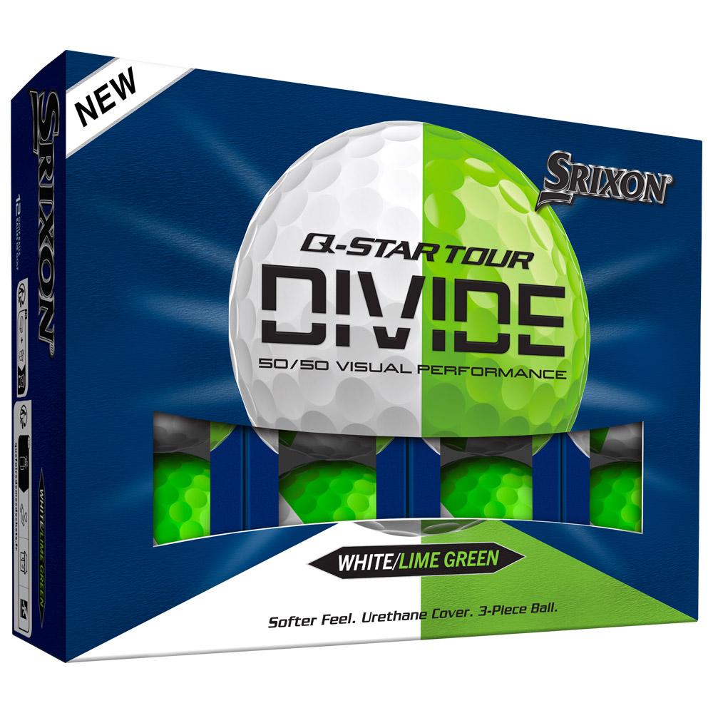 Srixon - Q-Star Tour Divide White Lime - Balles neuves