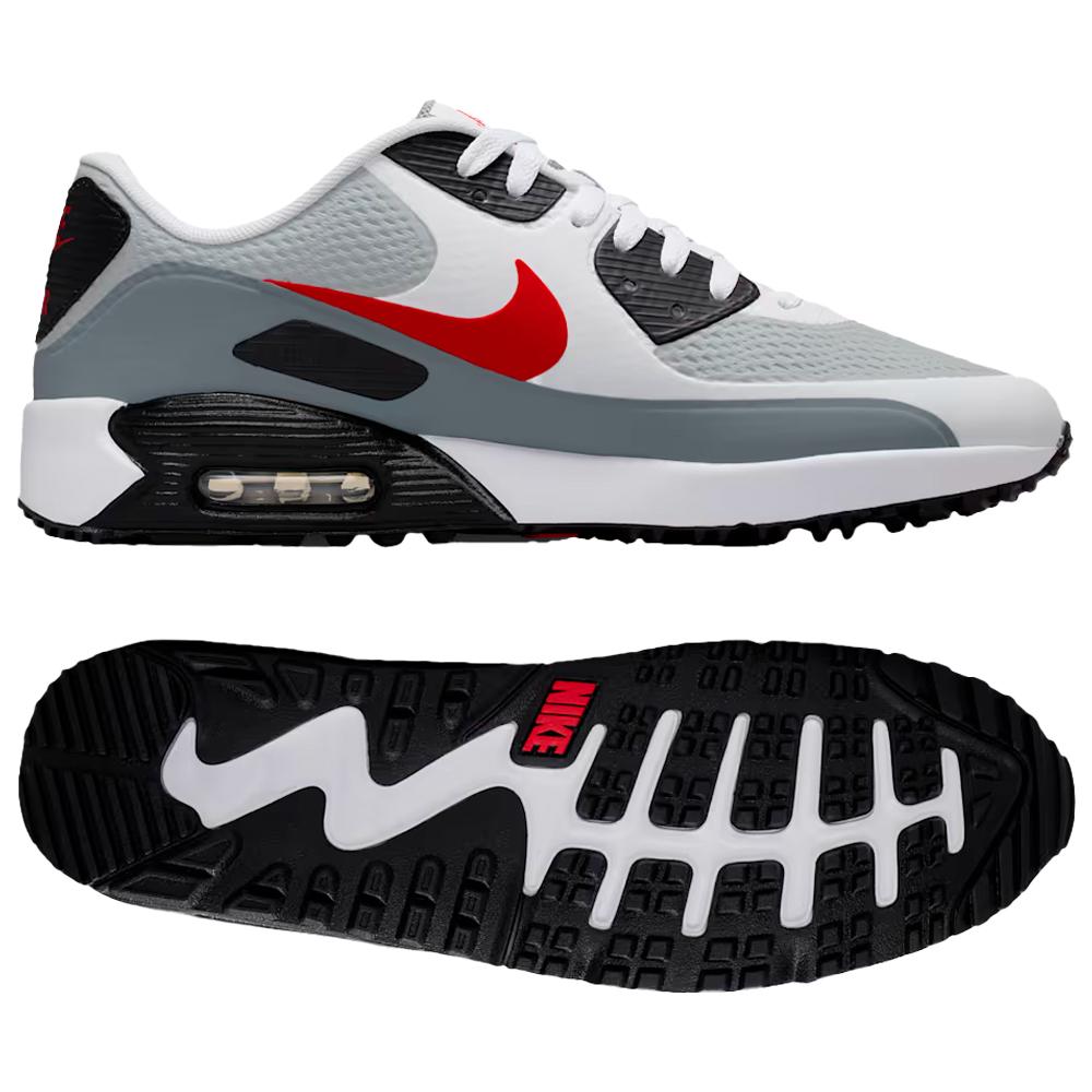 Air Max 90 G White Fire Red Light Smoke Grey - 9.5