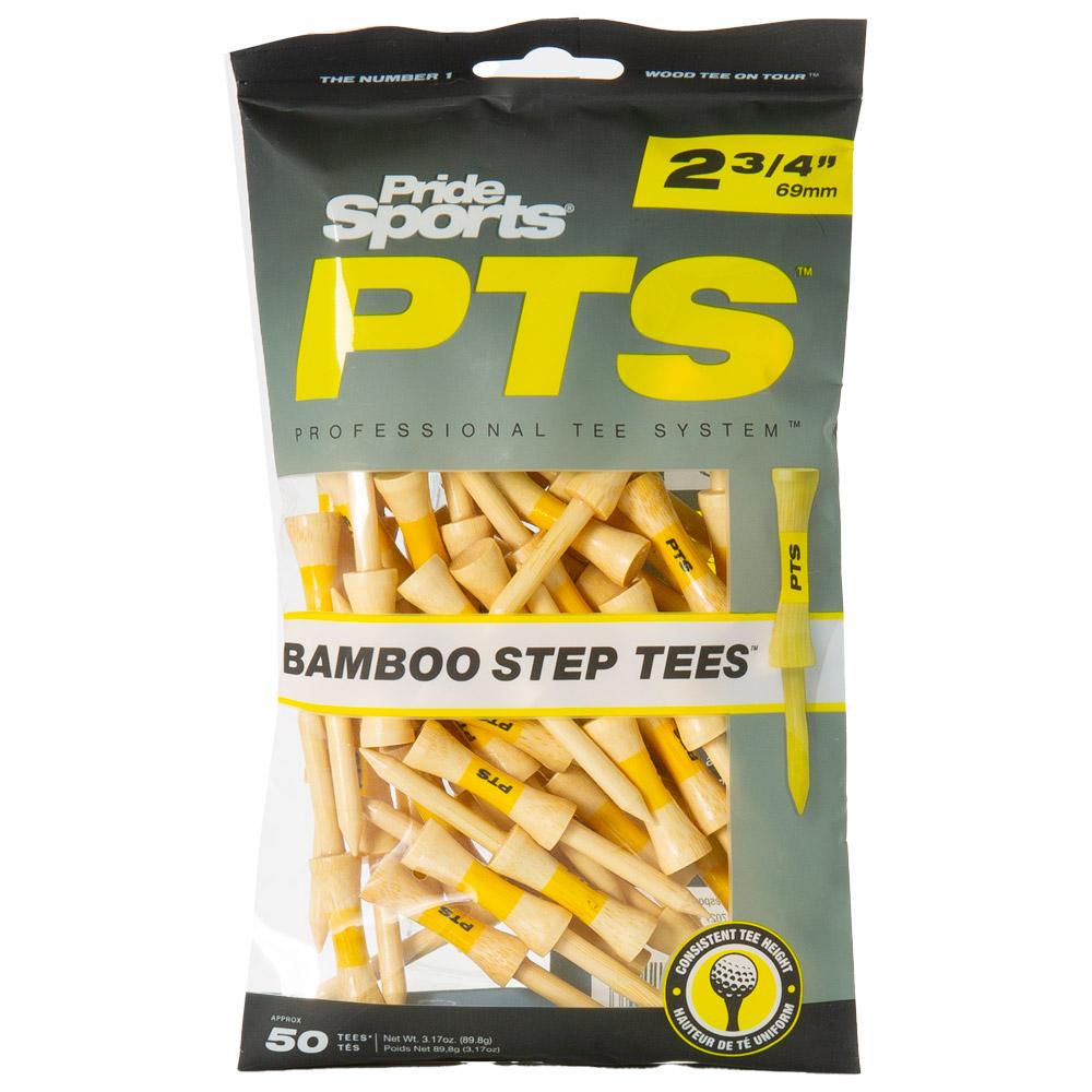 Bamboo Step Tees 2 3/4In Yellow Pack 50