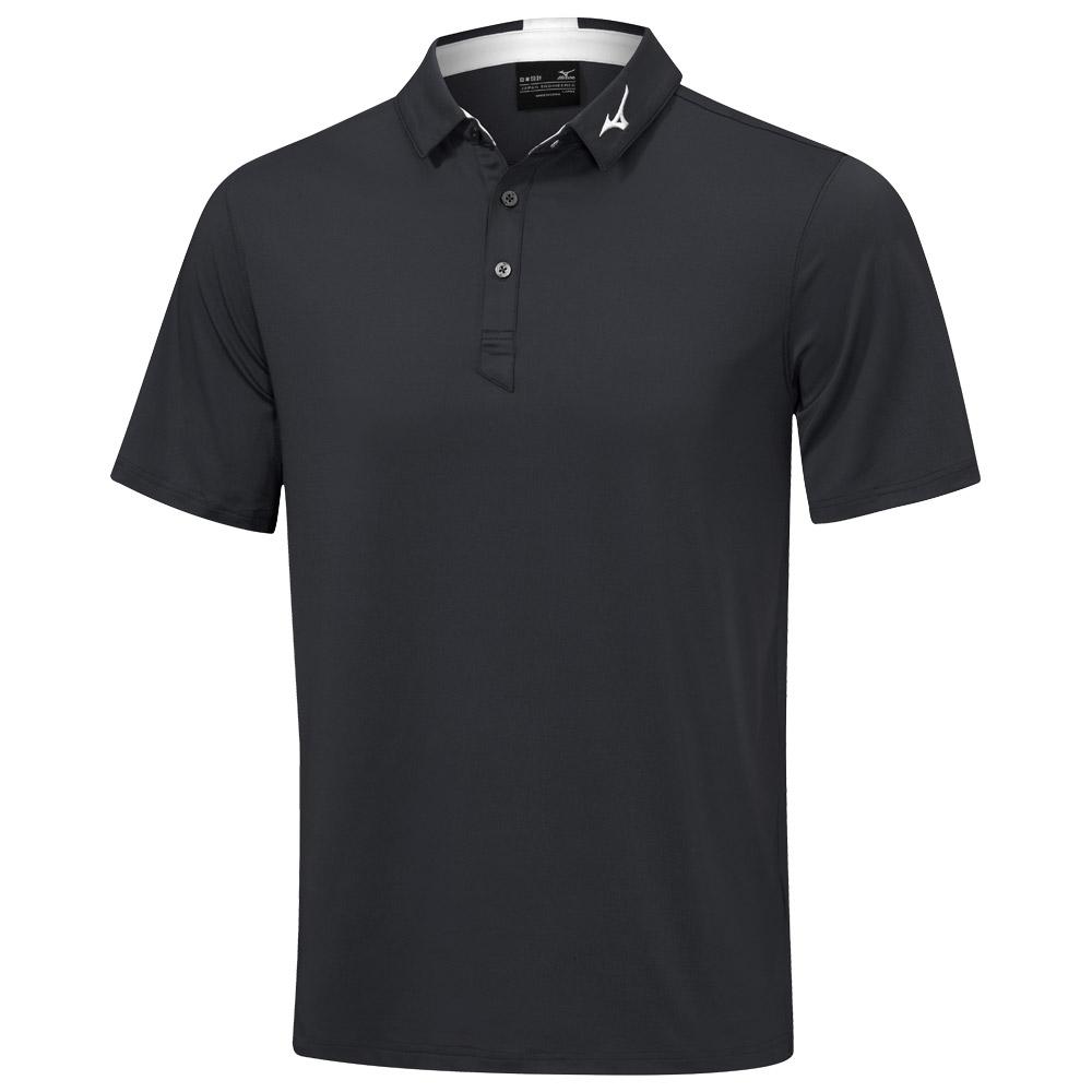 Crested Polo Shirt Black - L