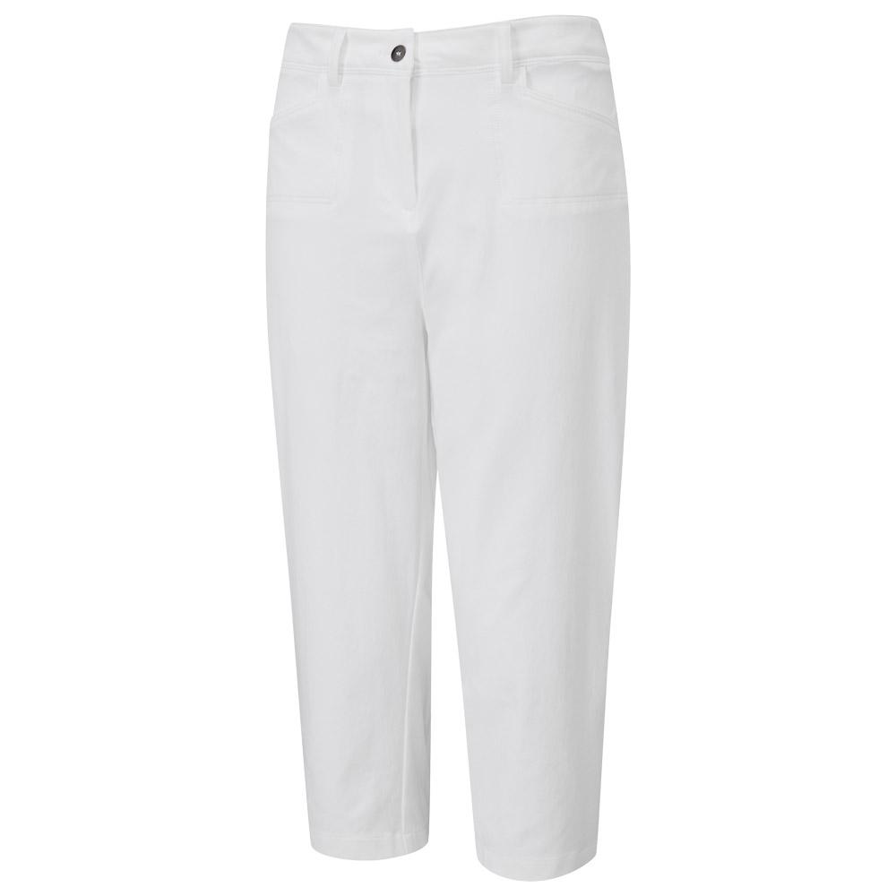 Ping Damen 3/4-Hose Weiß M - Monsieurgolf.de