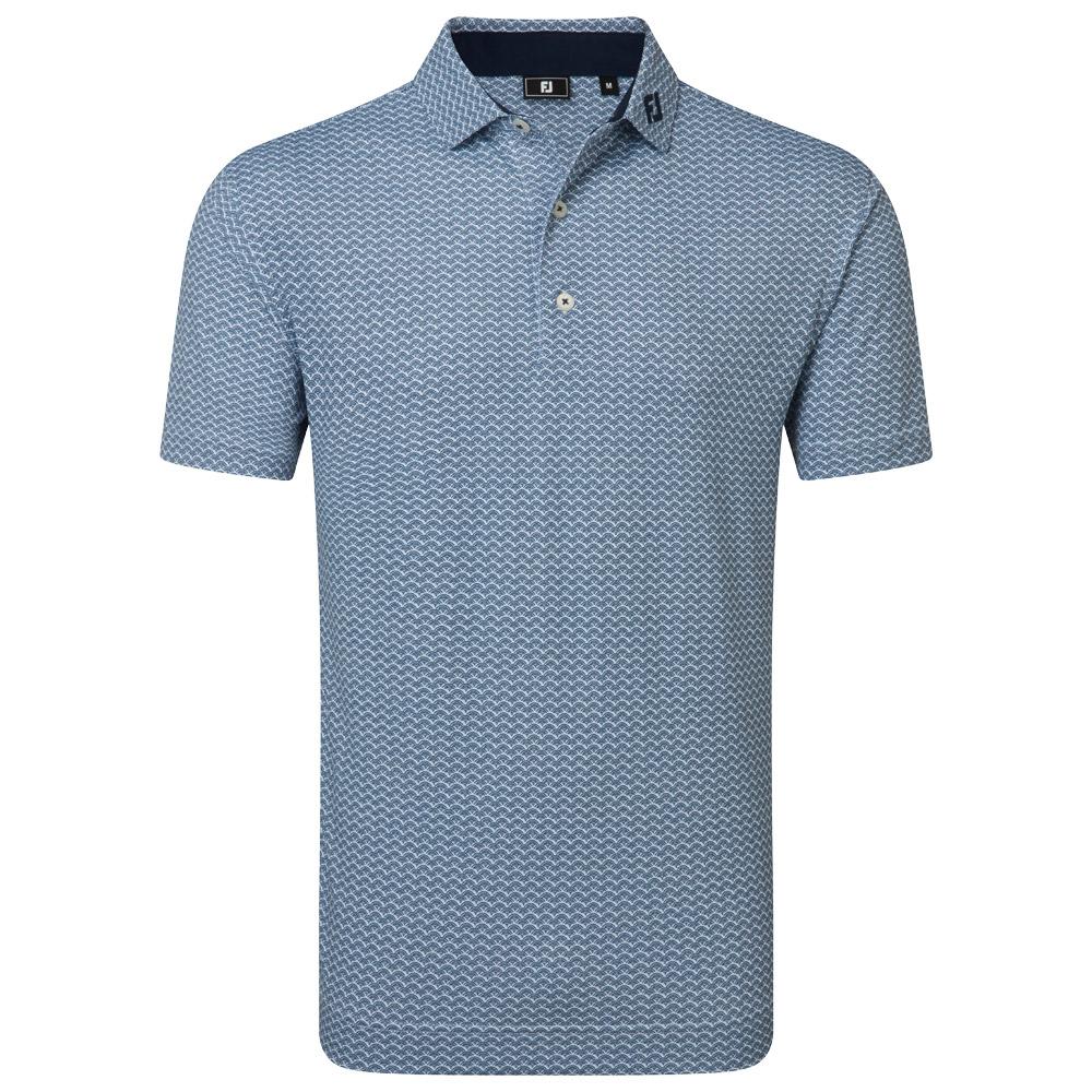 Footjoy Herren Polohemd Blau M - Monsieurgolf.de