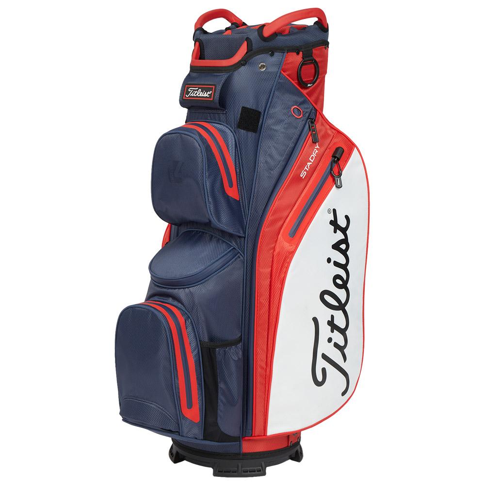 Cartbag Komplettsatz Titleist Cart 14 Stadry Navy Red White