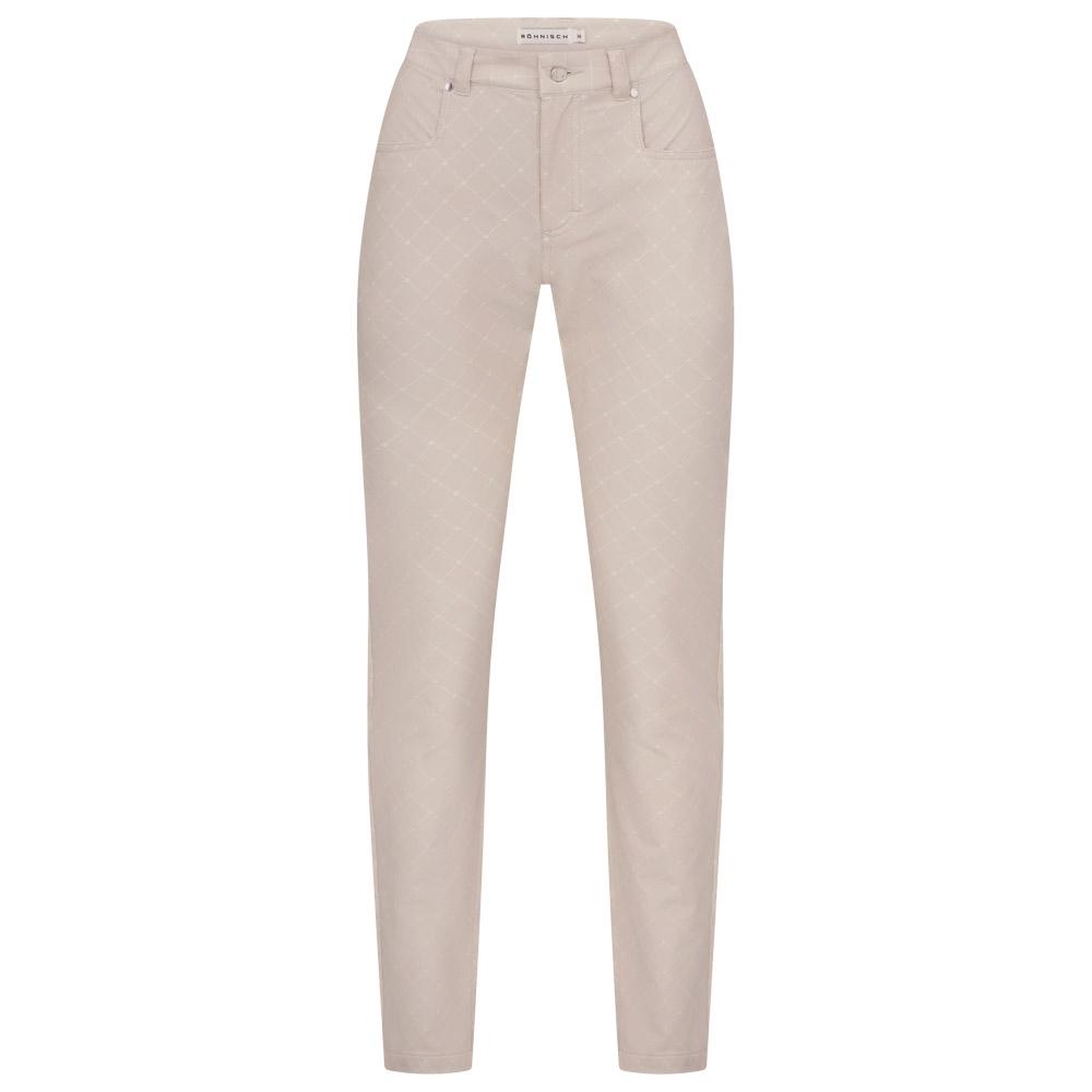 Chie Brushed Pant 32 Micro R Check Oat - 34