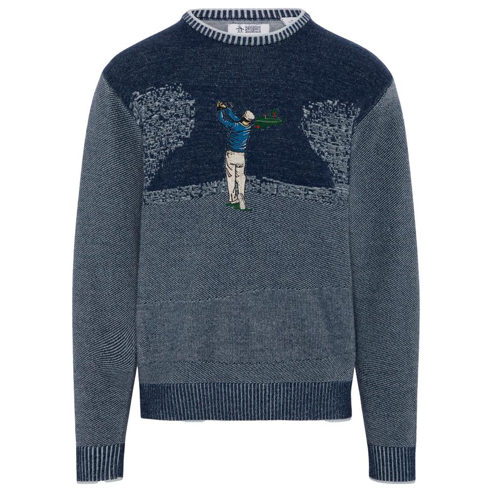 Golf Tournament Jacquard Black Iris - M