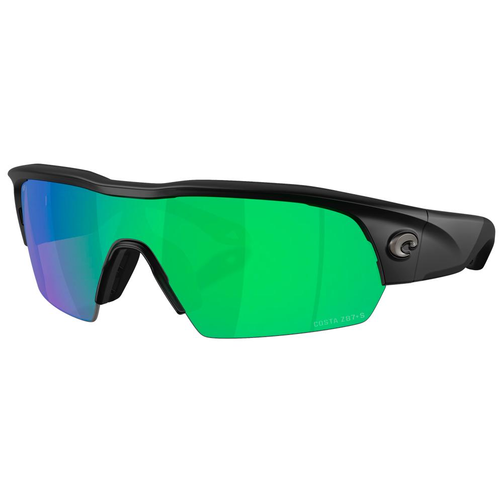 Pilothouse Pro Matte Black Green Mirror Polarized