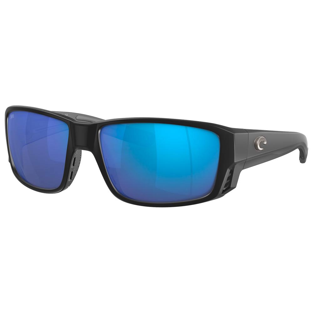 Tuna Alley Pro Matte Black Blue Mirror Polarized