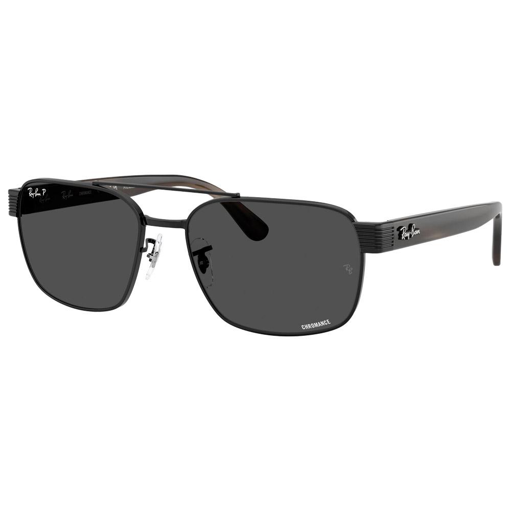 Ray Ban - RB3751CH Polished Black Chromance Dark Grey Polar - 61 - Lunettes de soleil