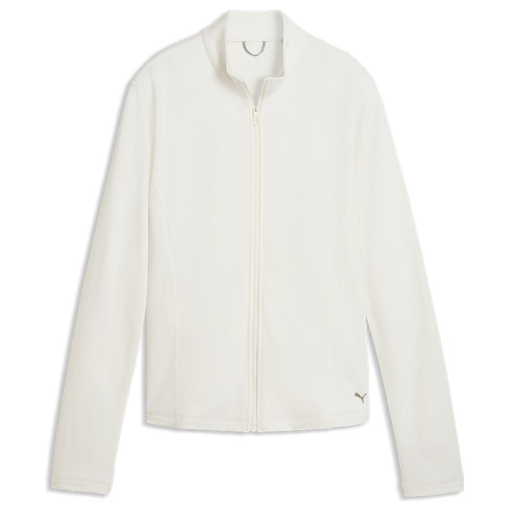 W's Pure Textured Full Zip Warm White - M