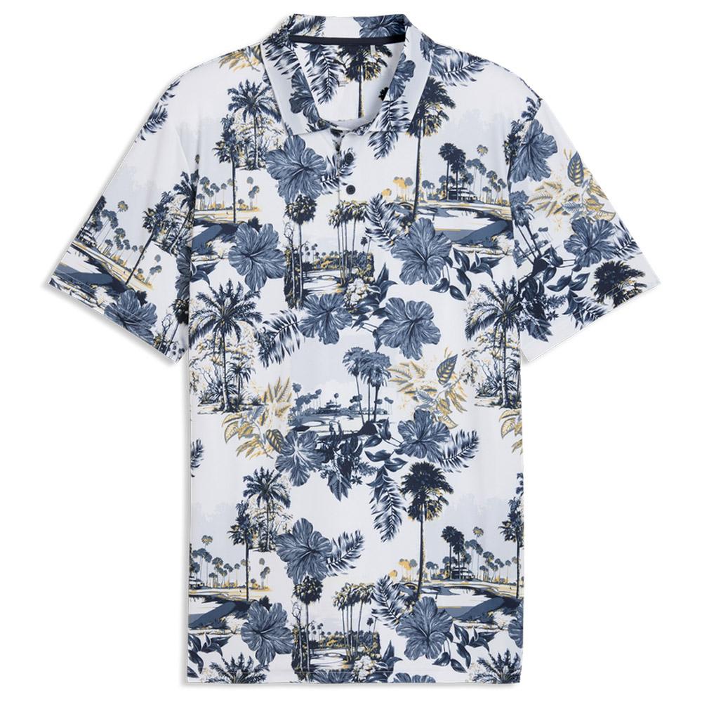 Cloudspun Palm White Glow Deep Navy - S