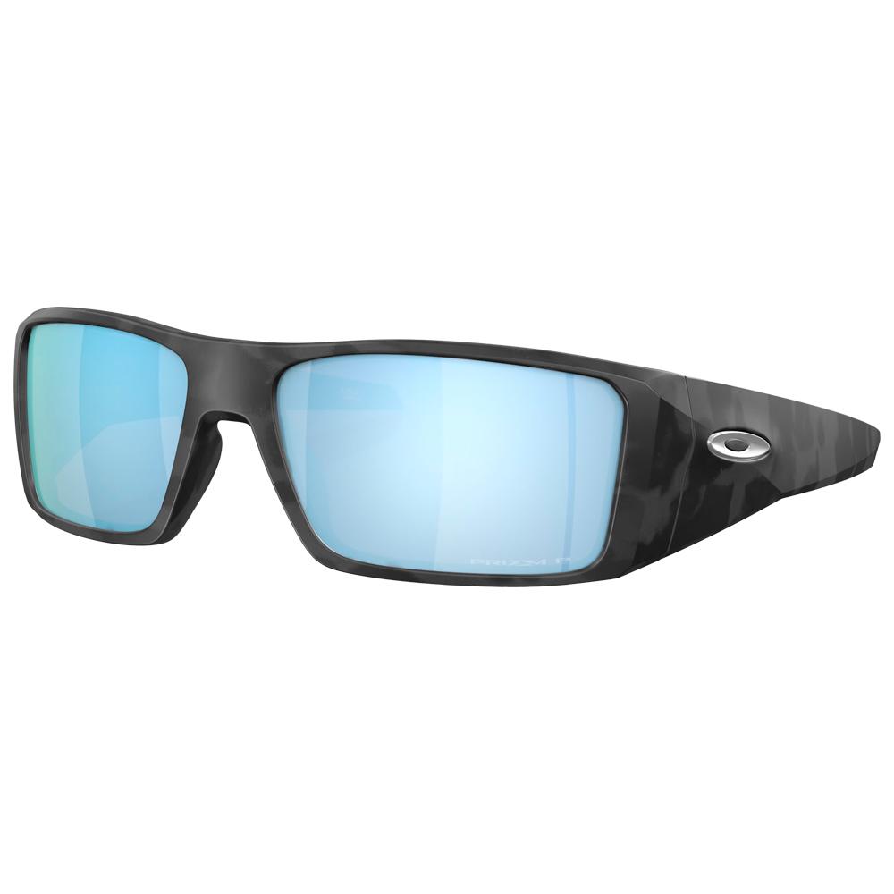 Heliostat Matte Black Camo Prizm Deep Water Polarized