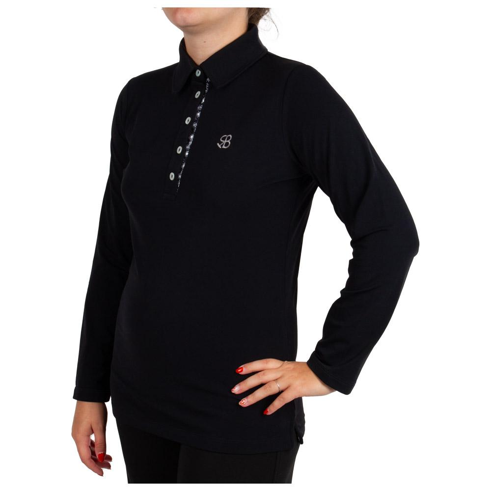 Chiberta Damen Polohemd Schwarz L - Monsieurgolf.de