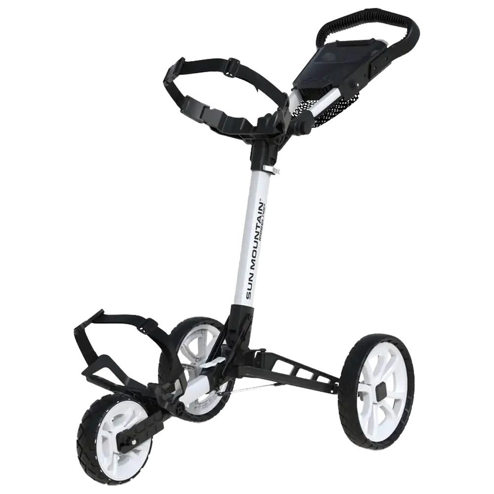 Sun Mountain Manueller Trolley (3 Räder) Weiß - Monsieurgolf.de