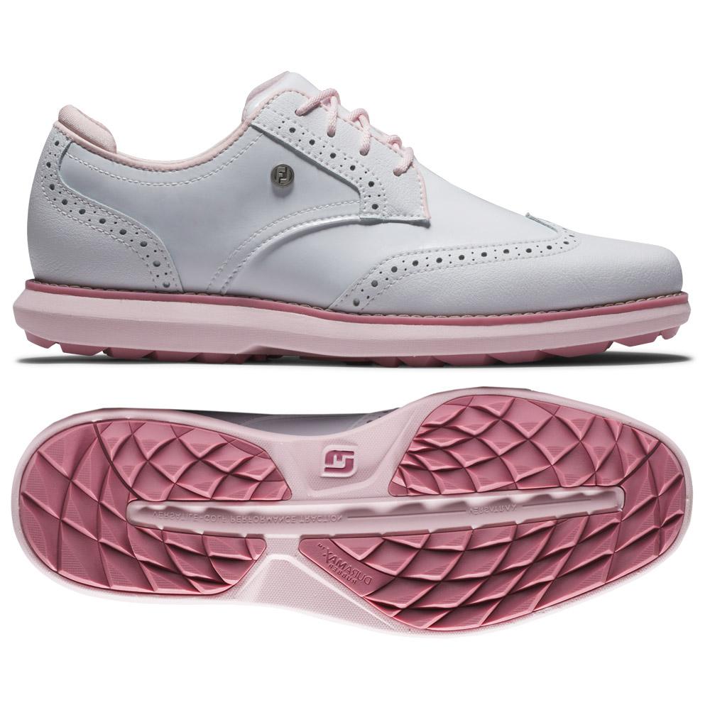 Women's Traditions Spikeless White White Pink - 8M