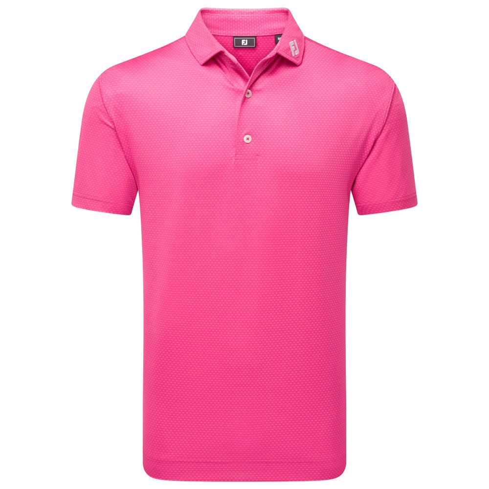 Footjoy Herren Polohemd Magenta L - Monsieurgolf.de